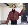 Warm and Stylish Short Down Cotton Jacket with Bread Coat and Thickening Design for Winter