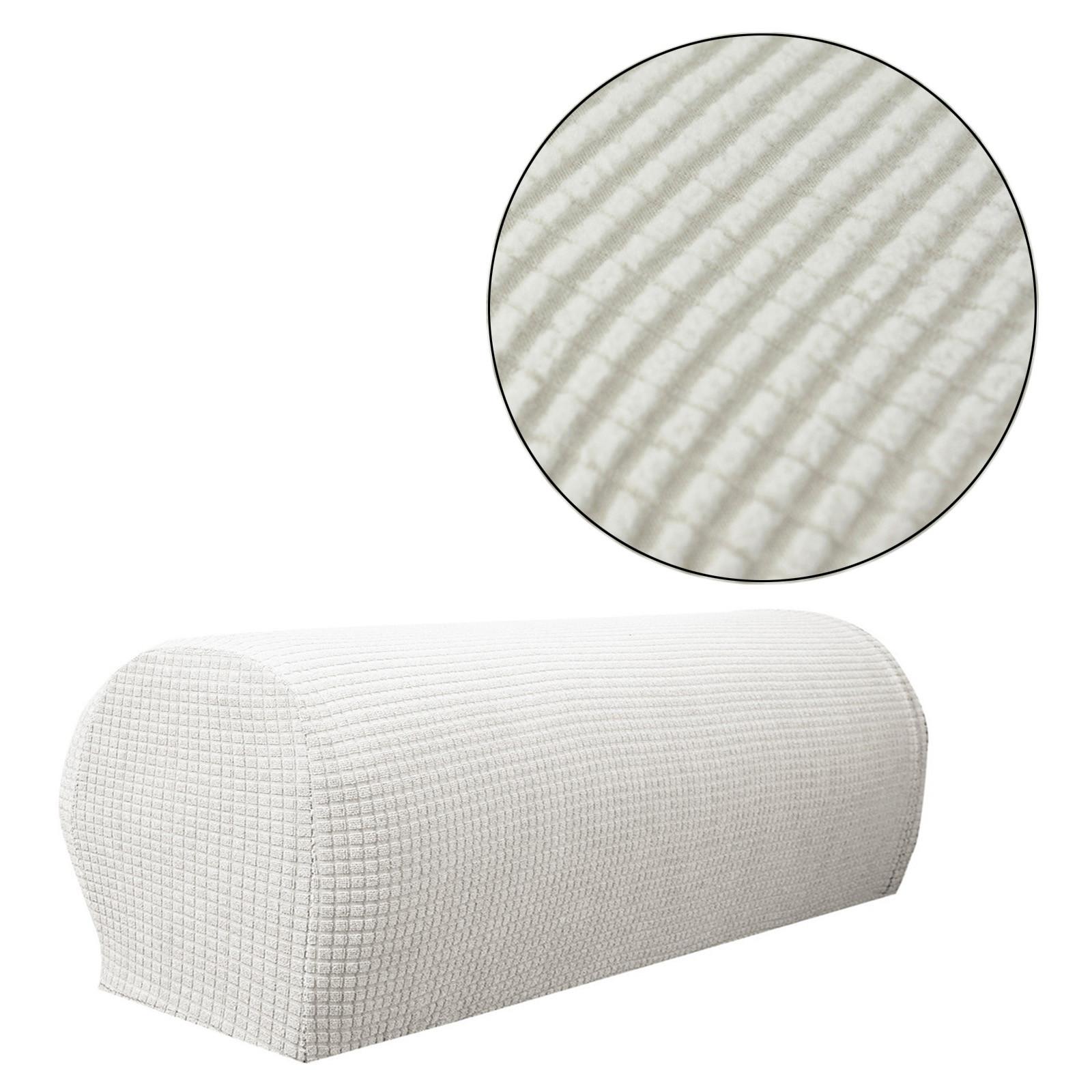 

Чехлы на подлокотники, 2 шт., чехлы на подлокотники из эластичной ткани, противоскользящие чехлы для дивана, кресла, защитные чехлы для мебели для дивана с откидной спинкой One Size бежевый