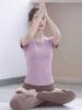 Damen Super Heißes Yoga-Top 2026: Eingearbeitete Polsterung, Outdoor-Bekleidung, Pilates-Training, Kurzarm, Super Schlankmachendes Fitness-T-Shirt.