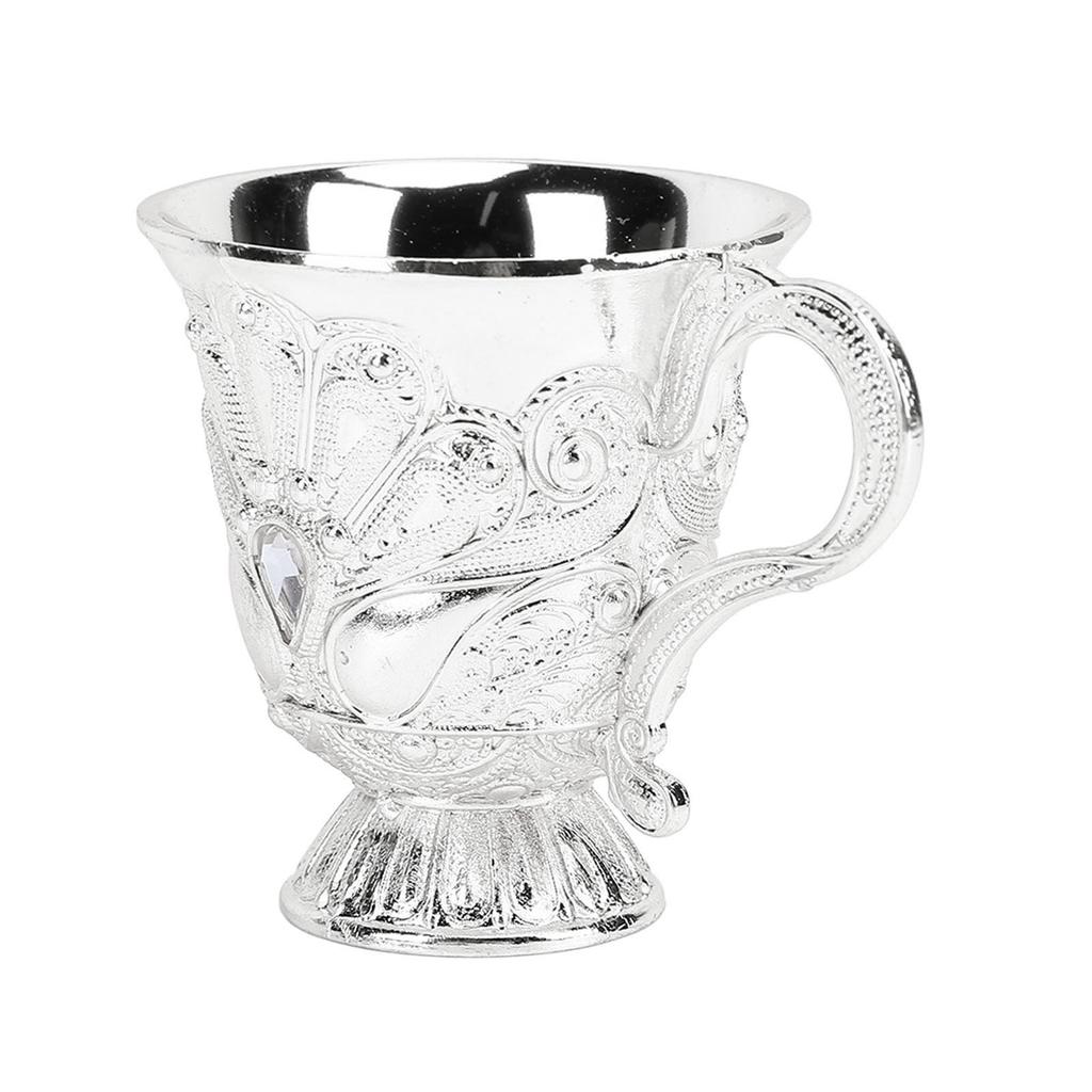 Retro Wine Glass Metal Multi Functional Decorative Shot Glass Wine Chalice for Bar Display Cabinet