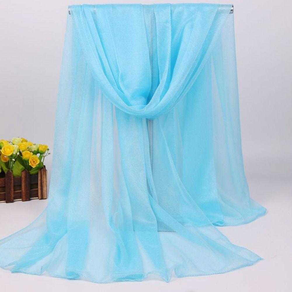 Soft Shawls Breathable Pashmina Summer Sheer Wrap for Women