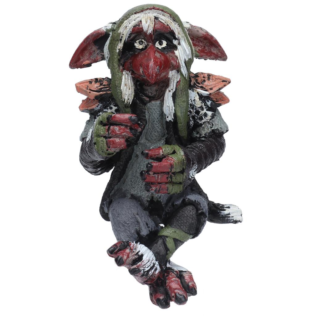 Harzstatue Garten Große Goblinstatue Leprechaun Anime-Charakter Skulptur Heimdekor Spielzeug