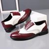 Oxfords Herren Lederschuhe Formelle Schuhe für Männer Brogues Oxfords Männliche Hochzeitsfeier Büro Business Schuh Mann Zapatos De Hombre