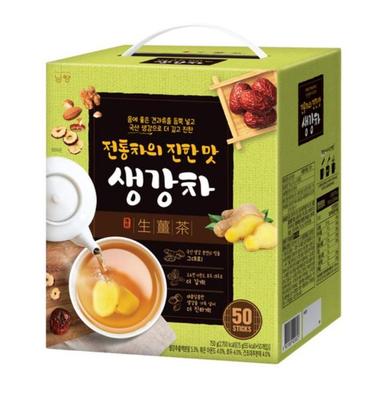 Namyang Ginger Tea Rich Traditional Flavor 50 Sticks Korean Herbal Tea Warm Wellness Drink