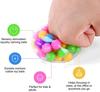 Fidget Toy Rainbow Anti-stress Fidget Tactile Toy 3pcs Soft Ball Colored Beads Autism Mood Squeeze Relief Healthy Vent Children Toy