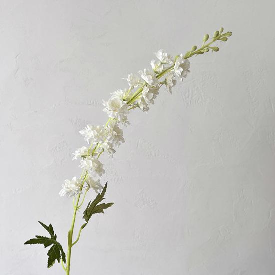 Larkspur Artificial Flowers Realistic Delphinium with Bendable Stems Rustic Floor Vase Decor for Home Wedding Decor Reusable Floral Arrangements