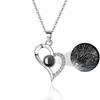 1PC 100 Languages Personalized Anniversary Custom Photo Projection Necklace Wedding Multiple Options Available