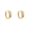 Korean Style Ultra-Shiny Zircon Double-Sided Rhombus Earrings for Women