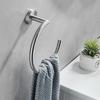 Nordic Round Stainless Steel Black Towel Ring Hanging Ring Wipe Hand Towel Hanger Round Ring Wall