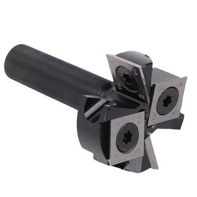 Spoilboard Surfacing Bit 4 Wings Slab Flattening Router Bit for Woodworking 1 2 Round Shank 1 1 2 Inch Slotting Hole