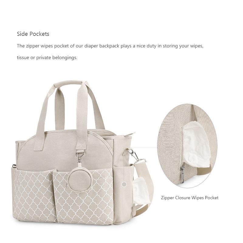 New Handbag/Shoulder Diaper Bag with Pacifier Pouch for Maternity and Baby Travel & Outdoor Use
