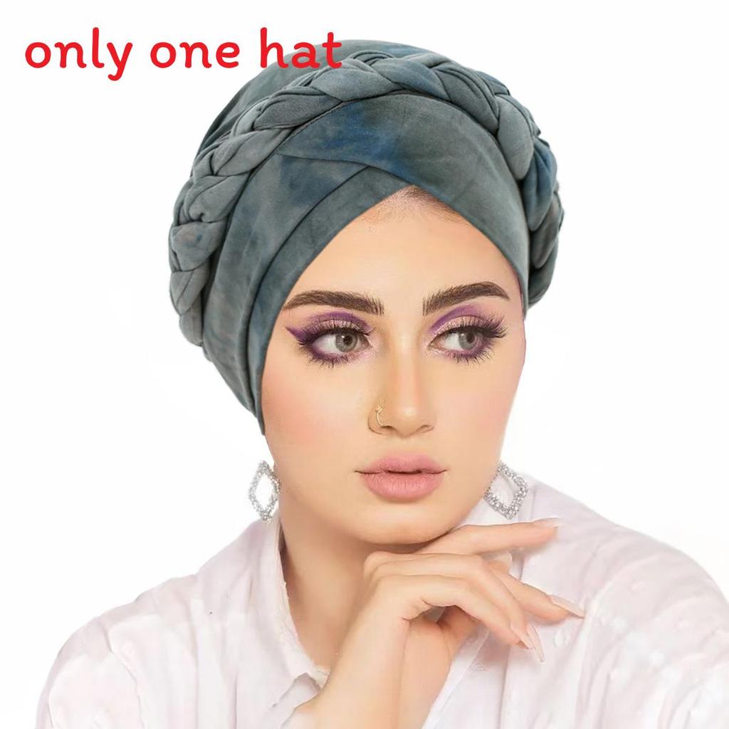 

Polyester Knit Womens Tiedye Headscarf Hat With Breathable Design For Casual Wear Style 13