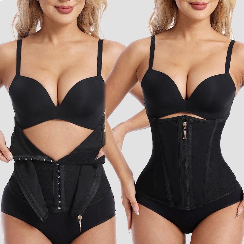 

Latex Waist Trainer Women Binders And Sexy Corset Modeling Strap Body Shaper Colombian Girdles Steel Bone Slimming Belt XS