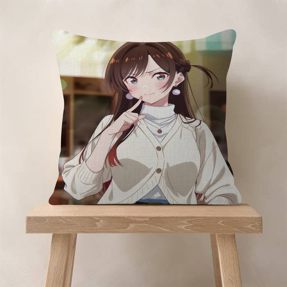 Ichinose Chizuru Anime RentaGirlfriend Pillow Gift Home Office Decoration Pillow Bedroom Sofa Car Cushion CoverPillow Case