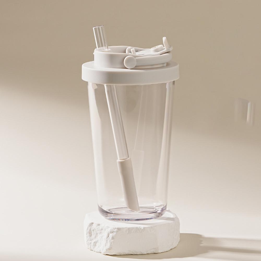 

710ml Tritan Straw Tumbler For Boba Tea / Smoothies / Beer Wide Mouth Telescopic Straw (BPA Free, FDA Certified)