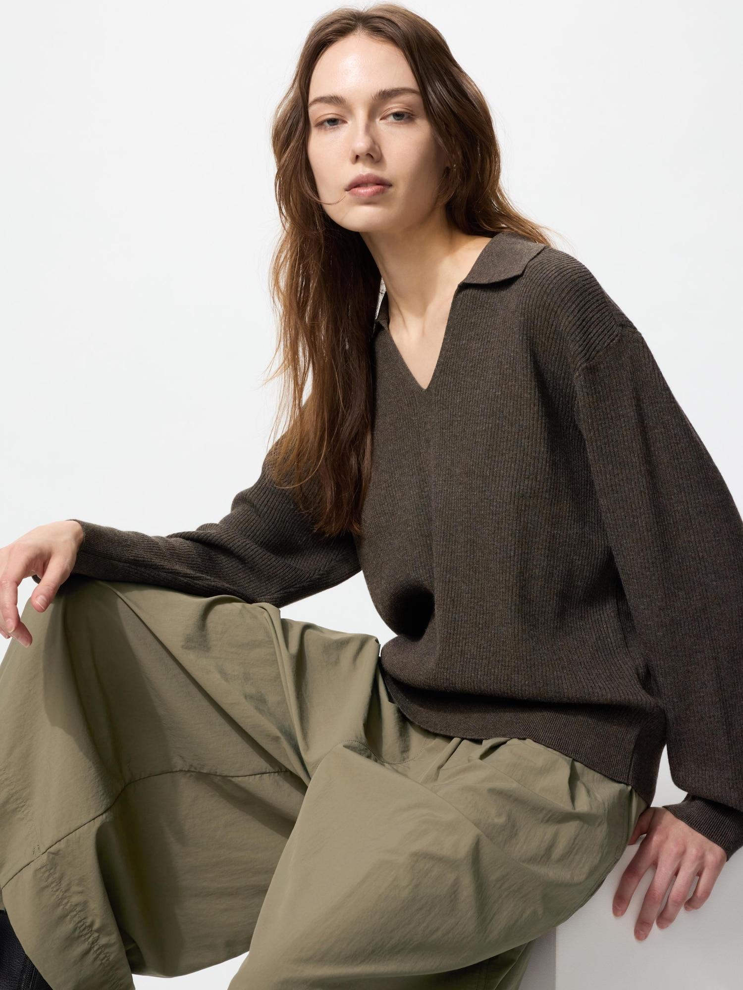 

Вязаное поло в рубчик, которое можно стирать в машине