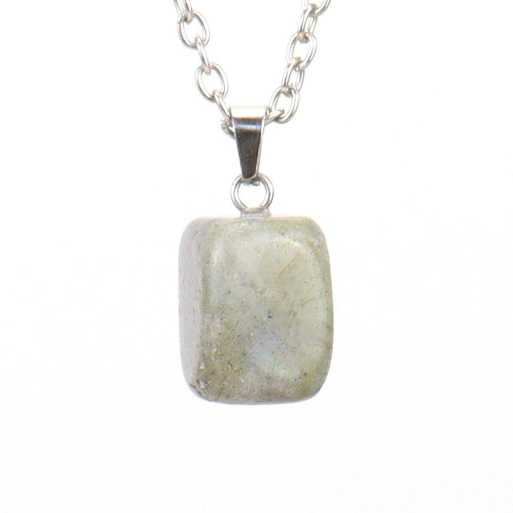 Natural Crystal Natural Stone Tiger Stone Irregular Shape Small Pendant Necklace N627