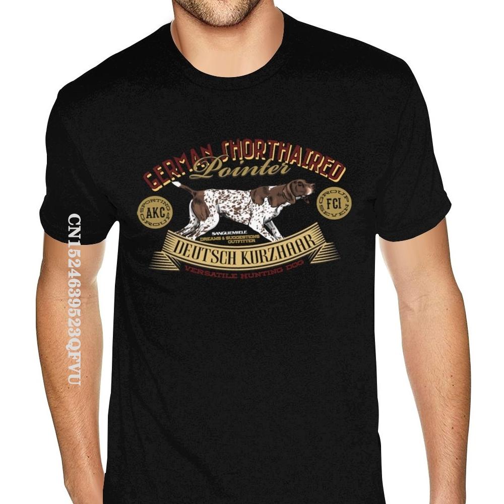 

German Shorthaired Pointer GSP Kurzhaar Wholesale T-Shirt Men Big Size Mens Stylish Shirt Aesthetic Camisas 5XL різнокольоровий