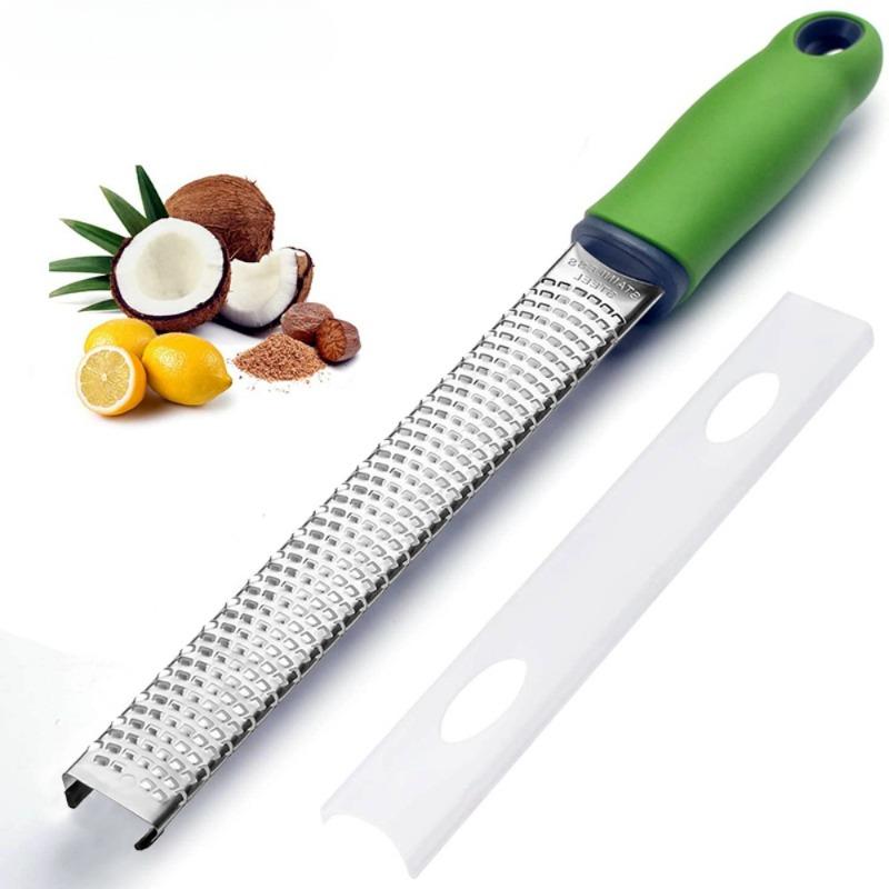 

1pc Cheese Grater and Lemon Grater with Protective Lid - Stainless Steel Kitchen Grater with Non-Slip Handle - Multifunctional 1pc жовтий