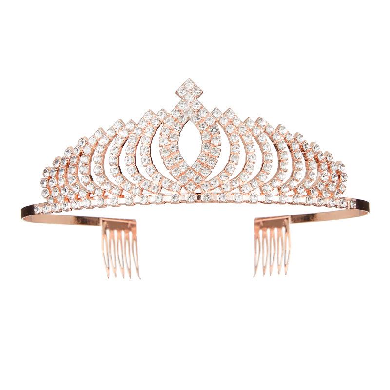 Bridal Rhinestone Metal Headband Headdress for Wedding Dress