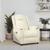 Armchair Cream Faux Leather