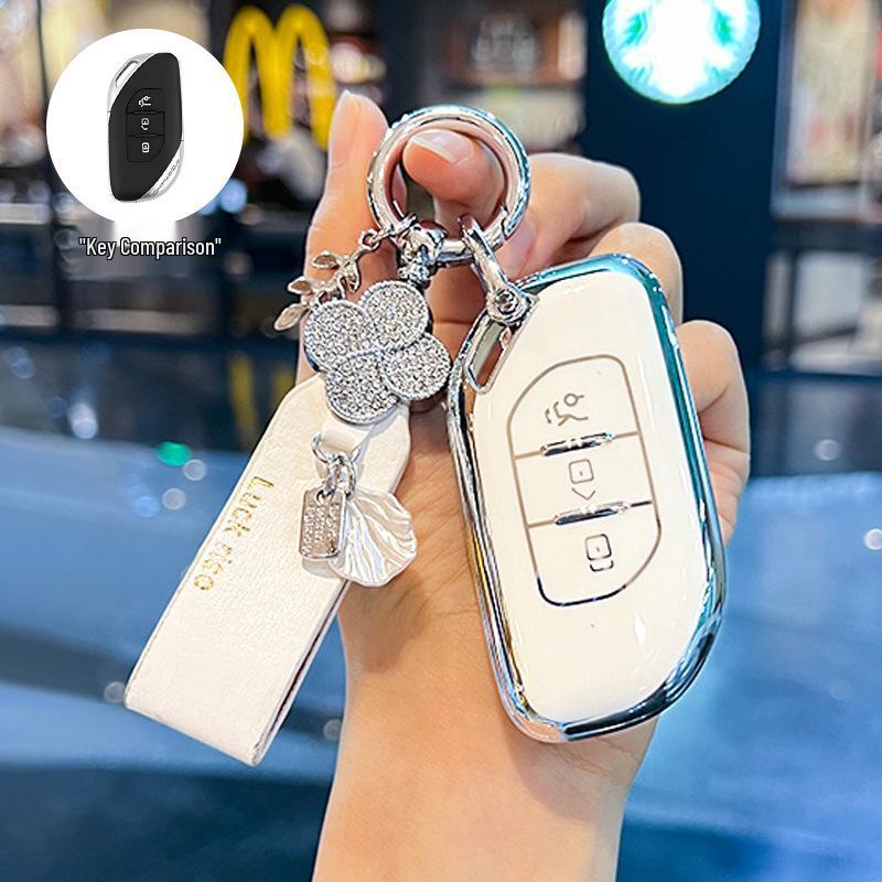 Special Dongfeng Fengxing T5 EVO Key Cover with Simple Pendant Buckle for Fengxing Yacht T5 Automatic Yuanmeng Edition Women's Car