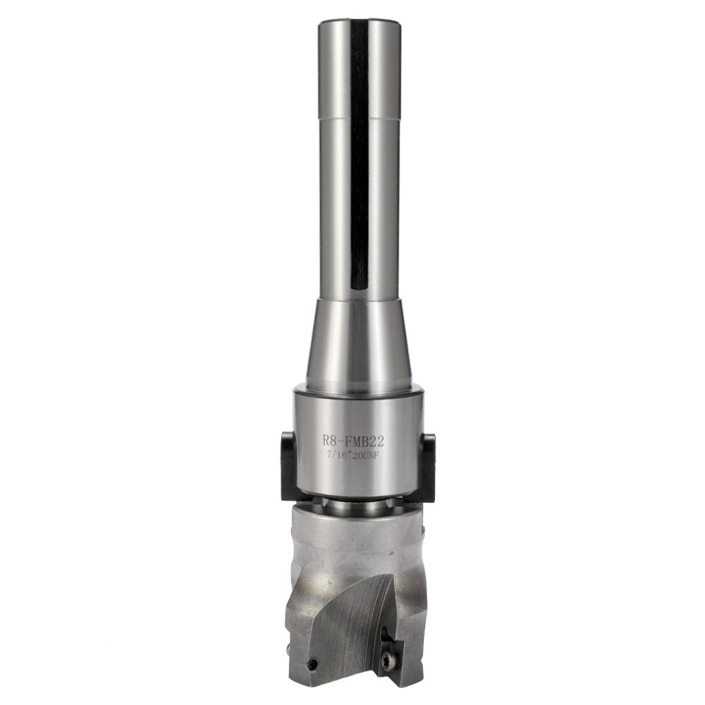 Earl Diamond R8 FMB22 7/16 Straight Shank Arbor 400R Face End Mill Cutter With 4Pcs APMT1604