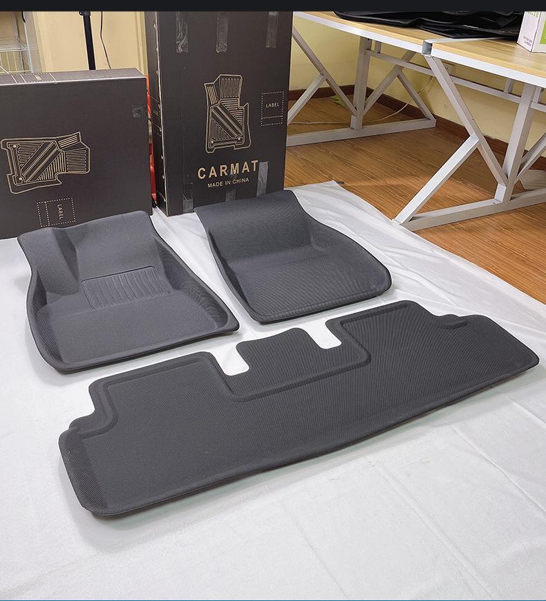 Eco-Friendly Waterproof XPE Car Floor Mats & Odorless Trunk Mat for Tesla Model 3/Y (L/R Drive)