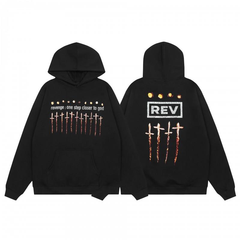 Mens Oversized Hoodie With Embroidered Skull Spine Design Streetwear Casual Pullover Cotton Blend Loose Fit