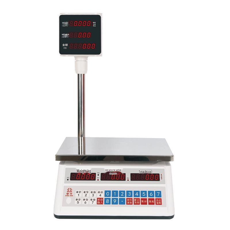 Commercial 30kg Anti-Vibration, Cockroach-Proof Electronic Scale for Fruits & Vegetables with Chinese Character Display