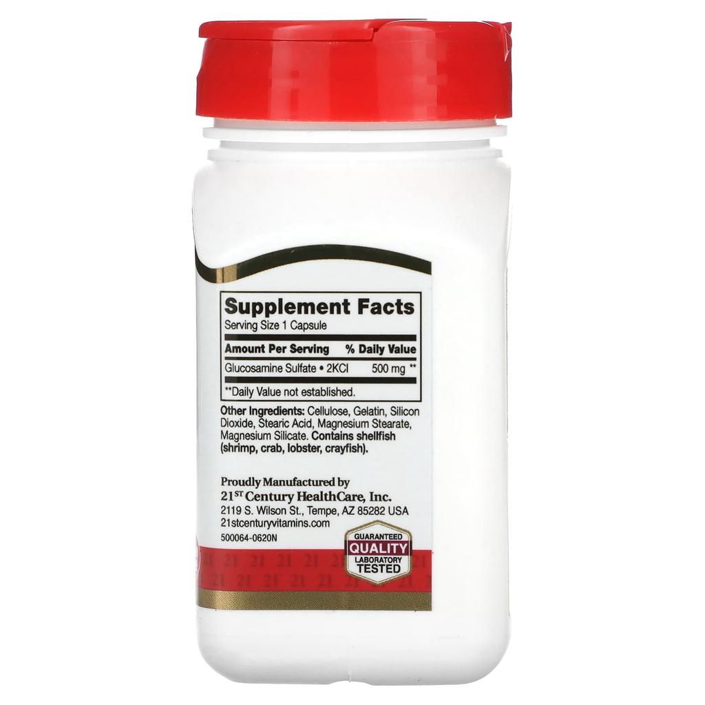 21st Century Glucosamine Relaxant, 500Mg, 60 Easy-to-Swallow Capsules