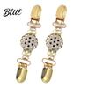 Metal Collar Brooch 2Pcs Vintage Sweater Clips for Women Girls, Retro Faux Pearl And Rhinestones Cardigan Clips, Elegant Clasp Pin Dresses Shawls,