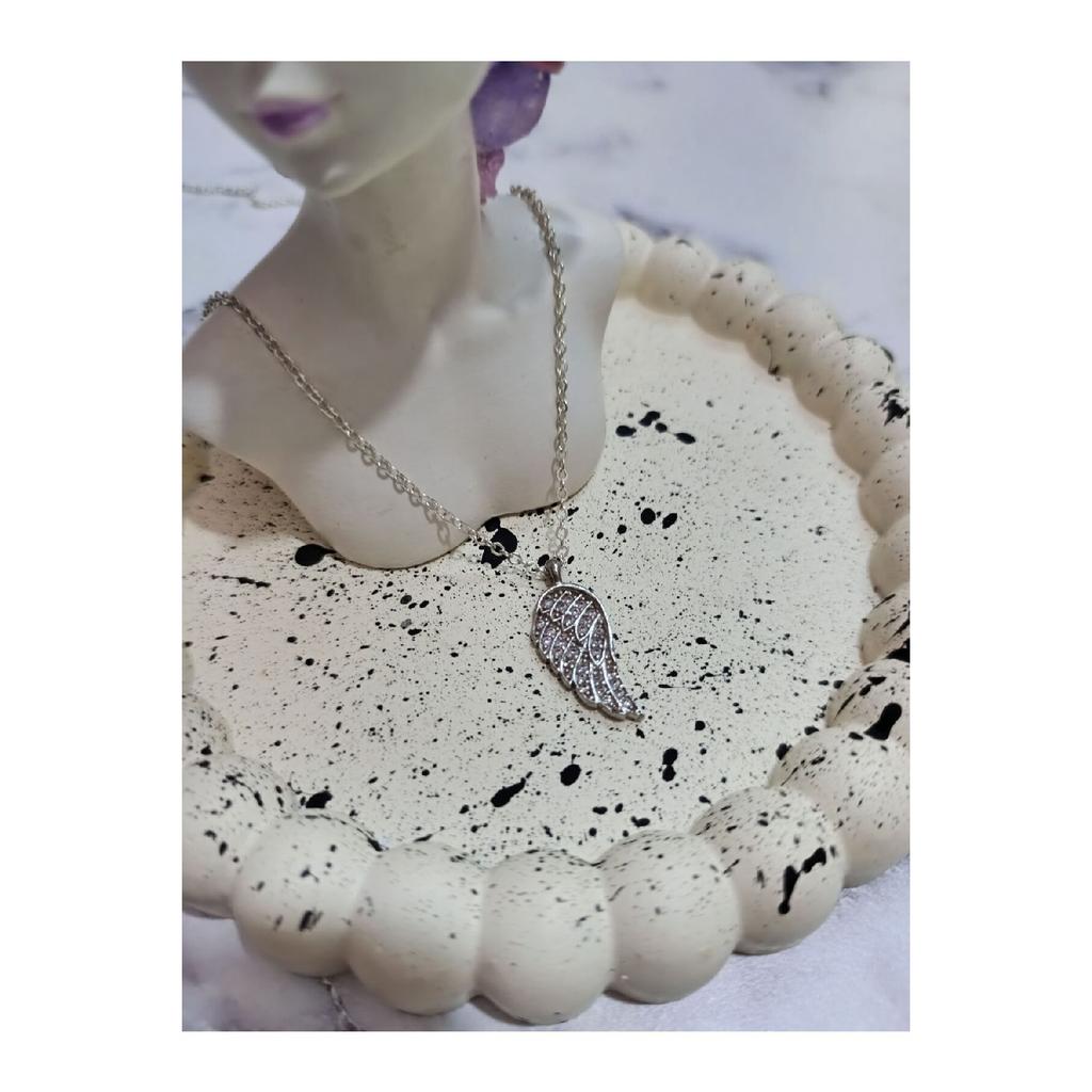 Zircon Stone Wing Bijouterie Halskjede