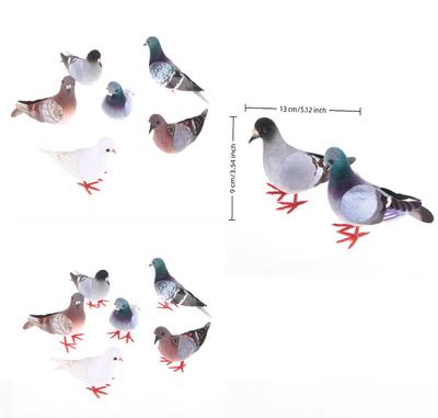 Grey Pigeon Dove Model Artificial Bird Simulation Imitation Animal for Party Wedding Photography Props Home Decor