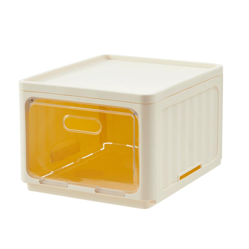 Foldable Storage Box For Spice Jar Plastic Collapsible Storage Bin Multifunctional Stackable Kitchen Storage Organizer