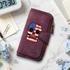 Skull Pattern Long Wallet Durable Fashion Casual Portable Daily Use Card Holder Purse