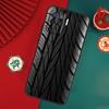 Black Tire Tyre Tread Texture Case For Oppo A15 A17 A57 A6 A5 Pro A54 A74 A94 A16 A76 A96 A40 A60 A80 A18 A38 A58 A78 A98