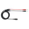 P1203 BNC Male Plug To Banana Plug Coaxial Cable Oscilloscope Test   120cm