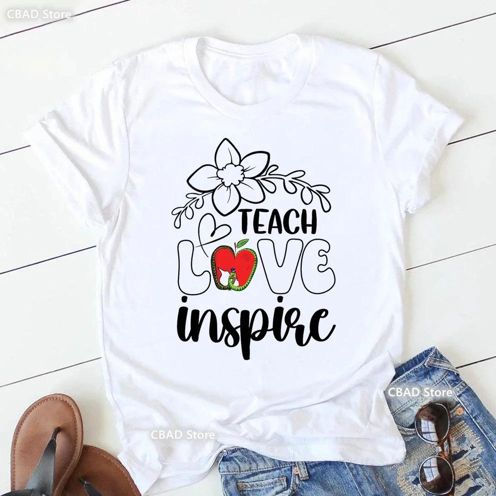 Hot Selling Women's Top Hot Selling Love Personality Pattern Printed Short-sleeved T-shirt Women Summer polyester fabric