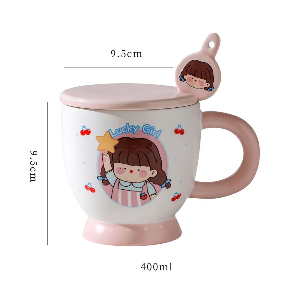 Krémová barva šálek kávy Roztomilý šálek vody Vysoce kvalitní dárek k narozeninám pro dívky