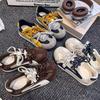 Big head pair of shoelaces bread training shoes autumn new casual non-slip sports shoes
