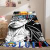 Anime Luffy Pirate All-Season Versatile Travel Blanket Compact Suitable for Office Nap & Outdoor Camping LXR146