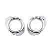 2Pcs ABS Chrome Car Front Fog Lamps Covers Head Fog Lights Cover Sticker for Ford Focus 3 MK3 2012 2013 2014 2015 Accessories