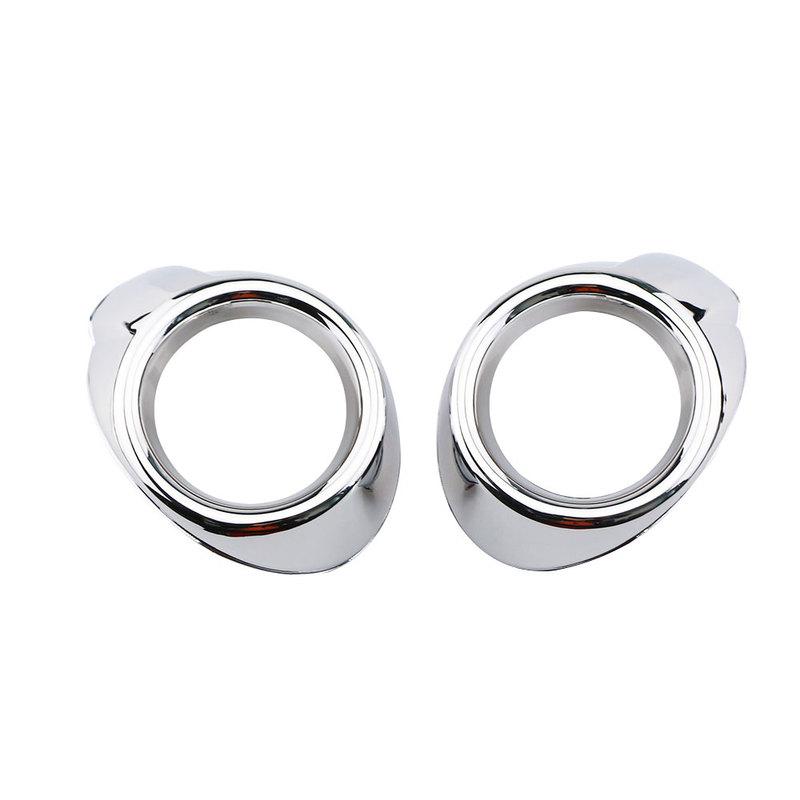 2Pcs ABS Chrome Car Front Fog Lamps Covers Head Fog Lights Cover Sticker for Ford Focus 3 MK3 2012 2013 2014 2015 Accessories
