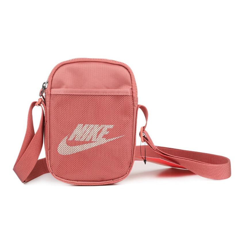 Nike Heritage Multifunctional Fashion Casual Sports Nylon Crossbody Bag Unisex Bags Canyon-Pink BA5871-689