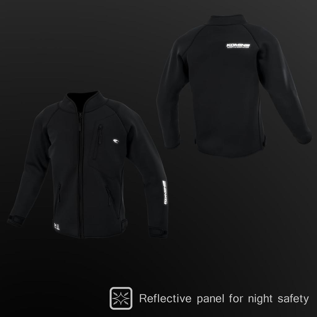 KOMINE Motocyklová neoprenová bunda Enigma Light, černá, velikost M, JK-631