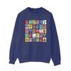 Tom And Jerry Womens/Ladies Grid Squares Sweatshirt