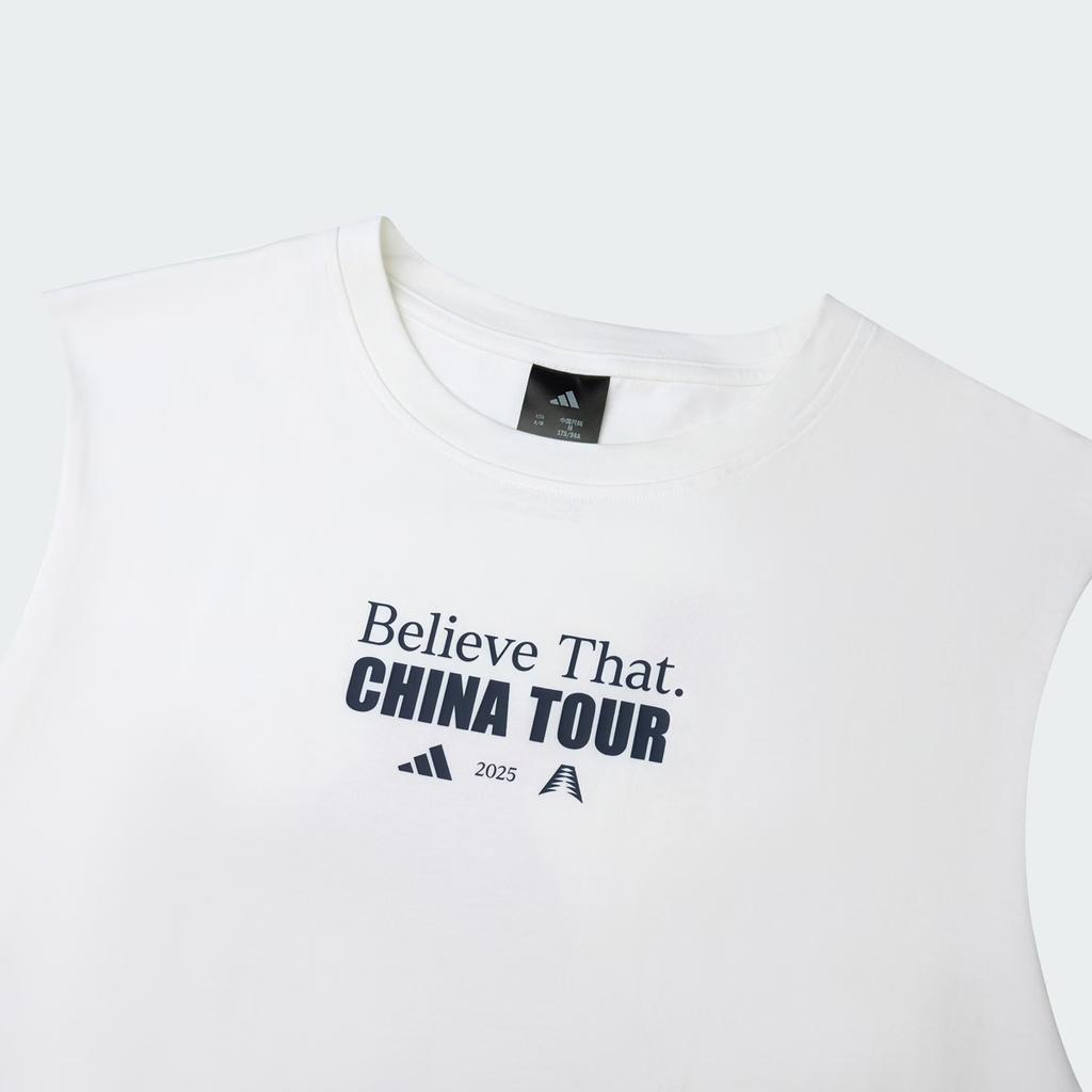 adidas Maglia da basket semplice e ampia in maglia Anthony Edwards Uomo Top KS2340