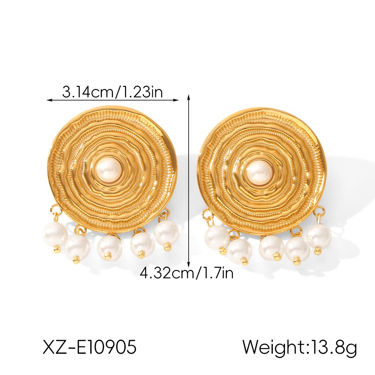 

Роскошные европейские и американские серьги из нержавеющей стали с кисточками и жемчугом