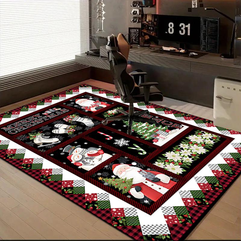 Christmas Vintage Truck Area Rug Suitable for Indoor And Outdoor,Carpets for Kitchens, Homes, Offices, Living Rooms,Home Decor,Christmas Gift